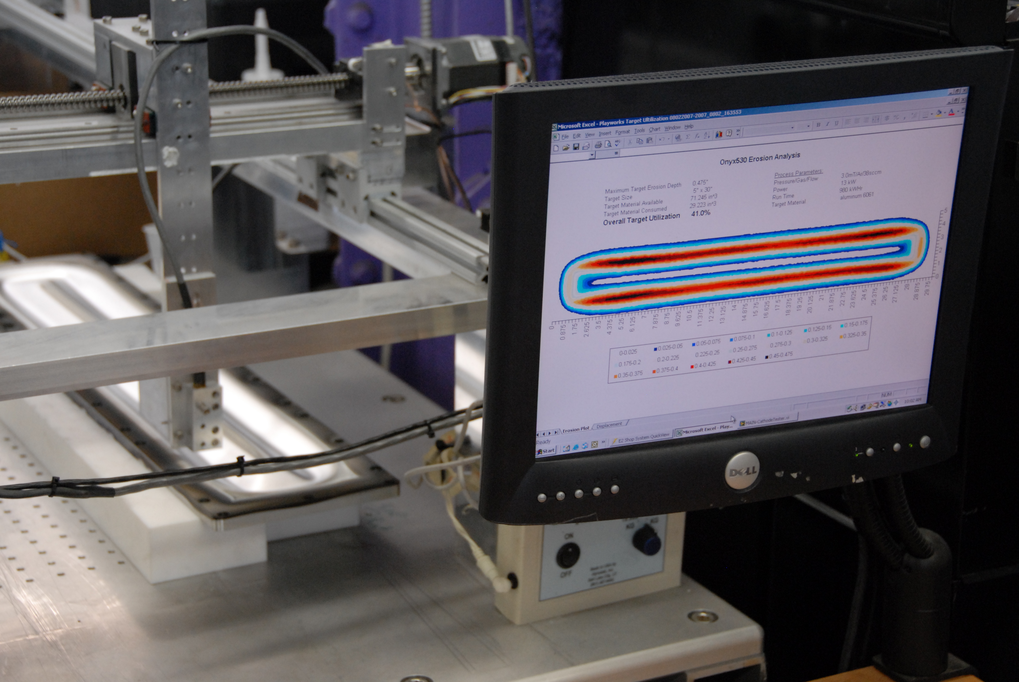 Displacement Sensor Target Utilization Analyasis